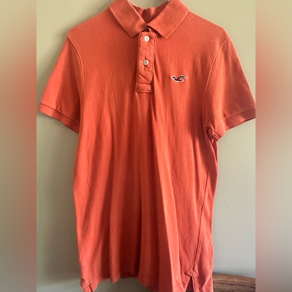 Hollister Men’s Orange Polo